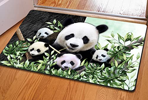 NA Fussmatte Aussen Haustür Schöne Panda-Fußmatte für drinnen und draußen, willkommene Matte, Heimdekoration, lustige Fußmatte, Geschenkidee Schlafzimmer deko Wohnzimmer von N\\A