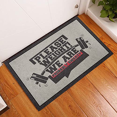 NA Fussmatte Aussen Haustür We Are Wahrscheinlich Sweaty Gym Fußmatte Welcome Mat Home Decor Lustige Fußmatte Geschenkidee Schlafzimmer deko Wohnzimmer von N\\A