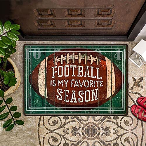 NA Fussmatte innen Football is My Favourite Season Fußmatte Haustür Indoor Fußmatte Geschenk für Fußballliebhaber deko Wohnzimmer von N\\A