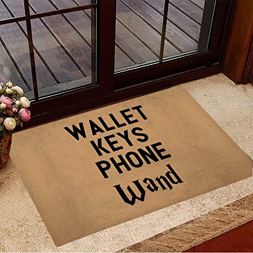 NA Fussmatte innen Schlüssel Brieftasche Telefon Zauberstab Fußmatte Willkommensmatte Wohnkultur Geschenke für deko Wohnzimmer von N\\A