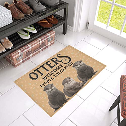 NA Fußmatte innen außen fussmatte Otter Welcome Fußmatten Geschenke deko Wohnzimmer von N\\A