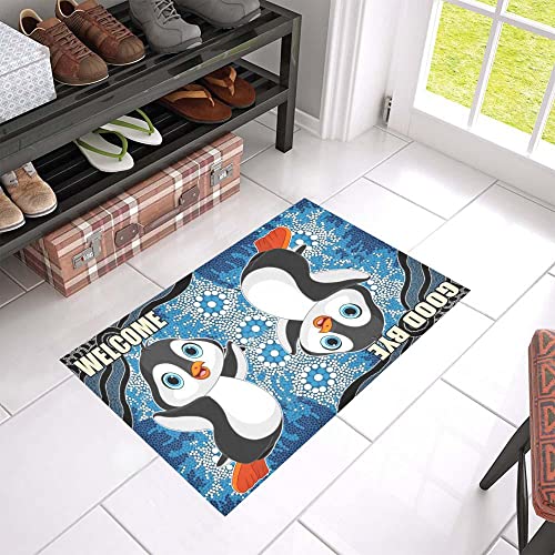 NA Fußmatte innen außen fussmatte Pinguin Welcome Goodbye Fußmatte Geschenke deko Wohnzimmer von N\\A