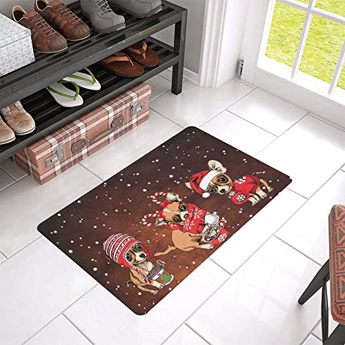 NA Fußmatte innen außen fussmatte Weihnachten mit Zubehör von Chihuahua Doormat Fußmatten Geschenke deko Wohnzimmer von N\\A