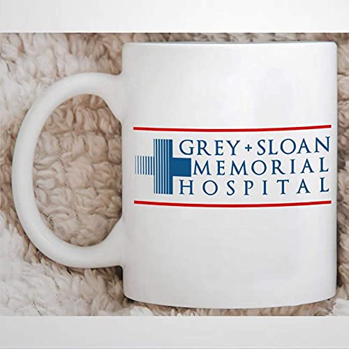 NA Grey Sloan Memorial Hospital Kaffeebecher Grey's Anatomy Keramikbecher Geschenke Becher Teetasse Geburtstagsgeschenke für Männer Frauen von N\A