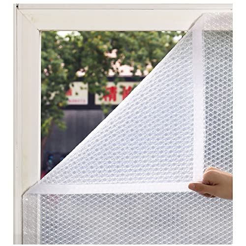 NA LI JIN BO Thermo Cover Fenster-Isolierfolie,Fenster Dämmfolie Doppelschaum Kunststoff Weiche Glasscheibe Winter Kälte Widerstand Windschutzscheibe Keine Bohrinstallation, 45 Größen von N\A