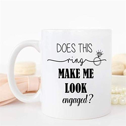 NA Lässt Mich Dieser Ring verlobt Aussehen, Futures Mrs. Mug, Bald Mrs. Mug, zukünftige Braut, Verlobungsgeschenk, Brautgeschenk, verlobt von N\A