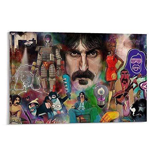 NA Leinwandbild Bizarre World of Frank Zappa Bilddruck Moderne Familienzimmer Dekor Poster 60X90cm Kein Rahmen von N\\A