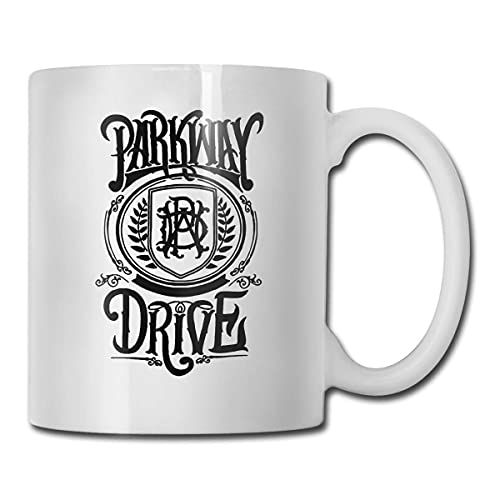 NA Parkway Drive Logo Lustige Kaffeetasse 11OZ Kaffeetasse Student Bürobecher für Weihnachten und Geburtstagsgeschenke von N\A