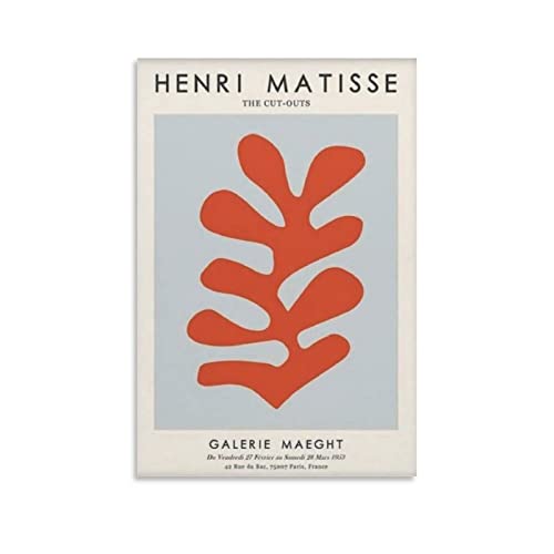 NA Poster Kunstdrucke Henri Matisse Galerie Maeght Poster, Leinwand, Bilder für Schlafzimmer, Geschenke 60X90cm Kein Rahmen von N\\A