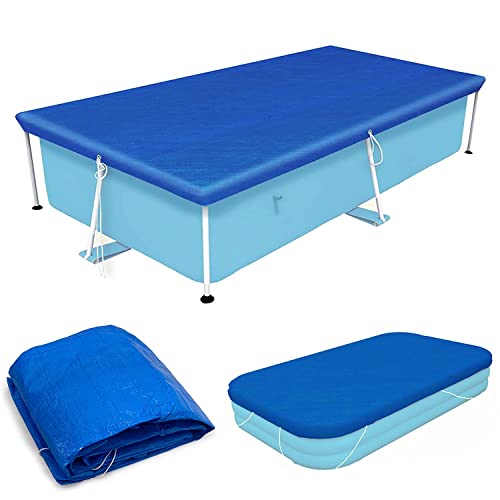 NA Rectangular Pool Cover - Poolabdeckplane - 304 x 205 cm - Für Frame Swimming Pool Abdeckplane Plane Schutzplane Winddicht Regenfest Staubdicht von N\\A