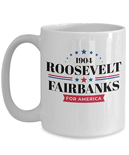 NA Teddy Roosevelt Kaffeetasse Präsident Theodore Kampagnengeschenk Benutzerdefinierte weiße Tasse Geschenk von N\A