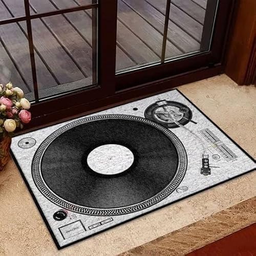 NA Vinyl-Schallplatte, lustige Fußmatte für den Innen- und Außenbereich, warmes Hausgeschenk, Willkommensmatte, Geschenk für Schallplattenliebhaber von N\\A