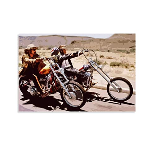 NA Wanddeko Poster Easy Rider Bikers Poster dekorative Malerei Wohnzimmer Poster Schlafzimmer Malerei 60X90cm Kein Rahmen von N\\A