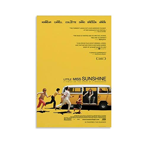 NA Wanddeko Poster Little Miss Sunshine Filmposter – Klassische Filme, Vintage-Poster, ästhetische, Moderne Familienschlafzimmerdekoration 60X90cm Kein Rahmen von N\\A