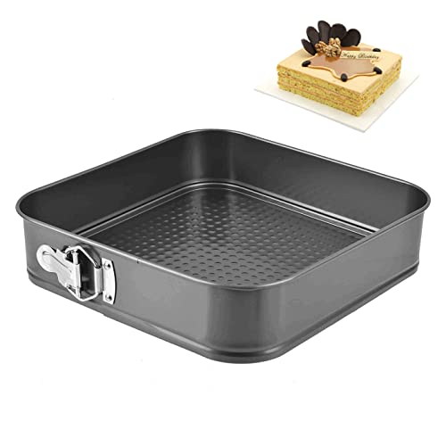 "N/A" Quadratische Antihaft-Klappformen Backform rechteckig flache Waben-Schnallen-Backform Kohlenstoffstahlform backformen Schwarze Antihaft-Beschichtung für Kuchen-Ø26 cm "N/A" Quadratische Antihaft-Klappformen Backform rechteckig flache Waben-Schnallen-Backform Kohlenstoffstahlform backformen Schwarze Antihaft-Beschichtung für Kuchen-Ø26 cm von "N/A"