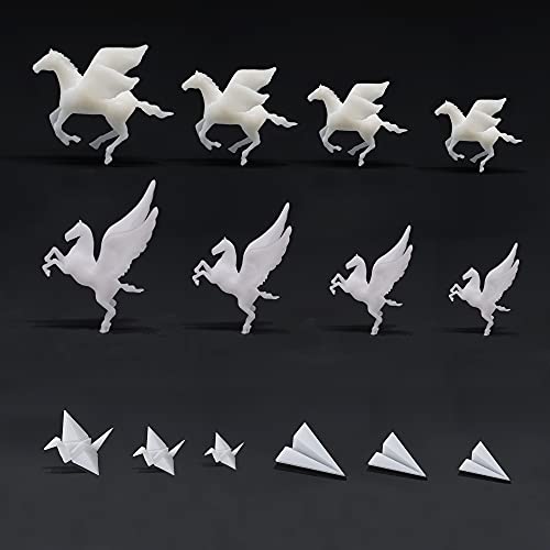 Woohome 14 Stück Resin Mold Modellierung 3D Epoxy Silikonform Füller, MIni Pferd Papierkran Papierflieger Gießform Füller Harz Füller Resin Resin Mold Filler für Handgemachtes Geschenk, Silikonformen Woohome 14 Stück Resin Mold Modellierung 3D Epoxy Silikonform Füller, MIni Pferd Papierkran Papierflieger Gießform Füller Harz Füller Resin Resin Mold Filler für Handgemachtes Geschenk, Silikonformen von Woohome