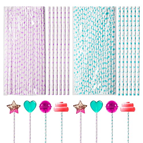 DBAILY Cake Pop Stiel, 100 Stück Pappe Kuchen Pop Sticks Lollipop Papier Sticks Cake Lutscher-Stiel Lollipop Sticks Kuchen Papier Lutscher Stiele von DBAILY