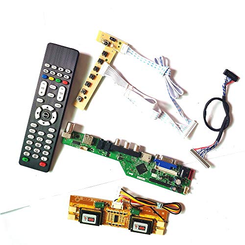 LTM170EX-L21/L31 Tastatur + Fernbedienung + Wechselrichter LVDS 4CCFL 30Pin LCD Panel Monitor T.V53 Drive Card Board HDMI VGA USB AV DIY Kit (LTM170EX-L31) von N\C