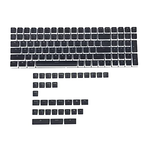 PBT Double Shot Shine Through ANSI Pudding Keyset für MX Mechanical Keyboard 61 64 68 96 Ducky SF KBD75 Keychron GK64 Melody 96 von NC
