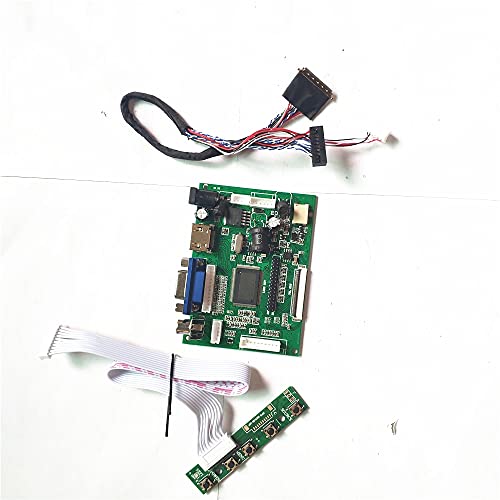 Passend für B140XTN02.0/2/3/5/7/8 2AV HDMI-kompatible VGA-Tastatur 14 LCD LED 40-Pin LVDS-Kabel 1366 x 768 Controller (B140XTN02.5) von NC