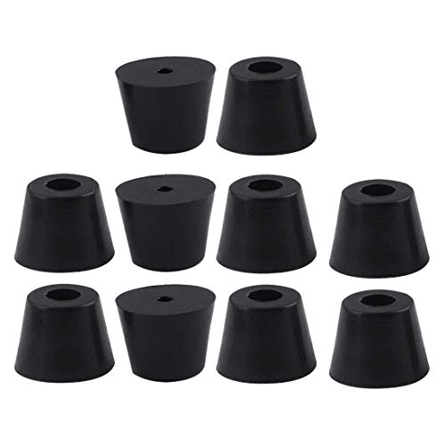 10 Stück runde Gummifüße für Stoßfänger Möbel Tisch Druckbrett Schneidebrett Lautsprecher Schutz Schrank Stulpen D17 x 13 x H13 mm von N/D