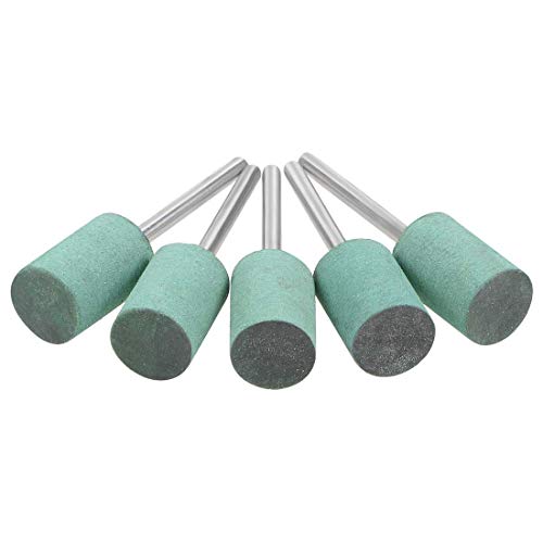 12 mm Gummi-Poliermaschinen, mit 1/8 Zoll Schaftrollen, für Rotationswerkzeuge, Grün, 5 Stück von N/D