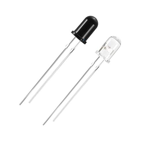 20 Paar 5 mm 940 nm LED Infrarot-Sender und IR-Empfänger, Diode DC 1,2 V Leuchtdioden für Arduino von N/D