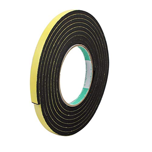 3 Meter 10 mm x 5 mm Schaumstoff-Klebeband, stoßabsorbierend, einseitig klebend, gelb und schwarz von N/D