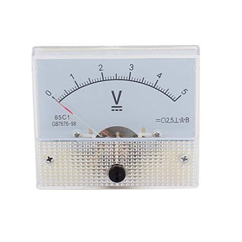 DC 0 – 5 V fein Tuning Dial Panel Analog Voltmeter Klasse 2.5 - N/D - Elektronik-Testgerät - Voltmeter - Schaltkreistestgerät von N/D