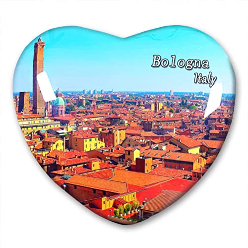 Italien Bologna Kühlschrankmagnet Kühlschrank Aufkleber Kollektion Deko Magnet Reise Souvenir Herz Kristall Glas von N\D