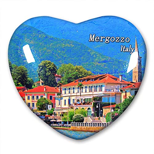 Italien Mergozzo Kühlschrankmagnet Kühlschrank Aufkleber Kollektion Dekorativer Magnet Reise Souvenir Herzform Kristallglas von N\D