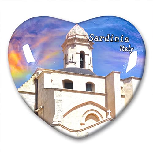 Italien Sardinien Kühlschrankmagnet Kühlschrank Aufkleber Kollektion Deko Magnet Reise Souvenir Herz Kristall Glas von N\D