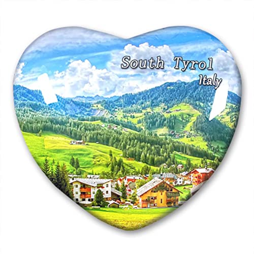 Italien Südtirol Kühlschrankmagnet Kühlschrank Aufkleber Kollektion Deko Magnet Reise Souvenir Herz Kristall Glas von N\D