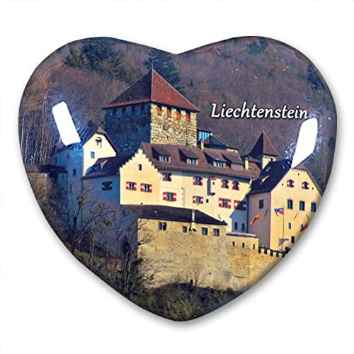 Liechtenstein Kühlschrankmagnet Kühlschrankaufkleber Kollektion Deko Magnet Reise Souvenir Herz Kristallglas von N\D