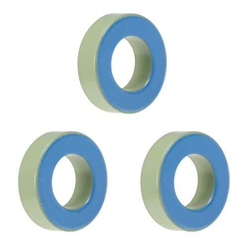 Ringkerne, Ferrit-Drosselring, Eisenpulver-induktions-Ferritringe, hellblau, 3 Stück, 21,3 x 38,8 x 11,2 mm von N/D
