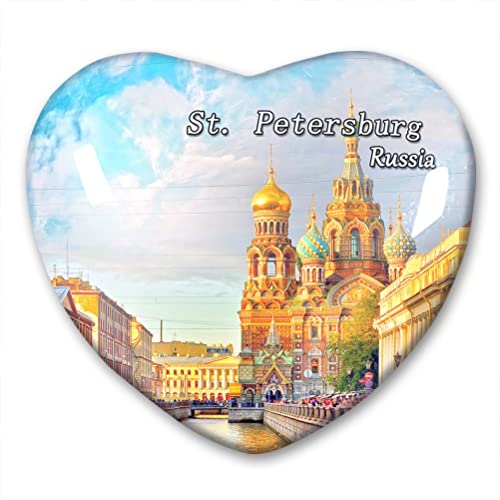 Russland St. Petersburg Kühlschrankmagnet Kühlschrank Aufkleber Kollektion Deko Magnet Reise Souvenir Herz Kristallglas von N\D