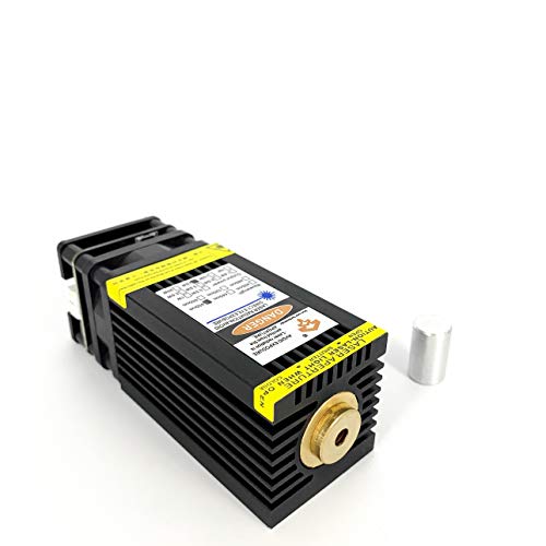 24V 7W 15W hochwertiges blaues Lasermodul für Lasergravur- und Schneidemaschine 24V mit PWM/TTL kann 3mm Balsaholz schneiden kann Edelstahl gravieren (40×40×70mm) von N/K