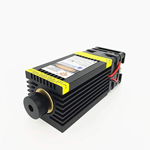 24V 7W 15W hochwertiges blaues Lasermodul für Lasergravur- und Schneidemaschine 24V mit PWM/TTL kann 3mm Balsaholz schneiden kann Edelstahl gravieren (40×40×70mm) von N/K