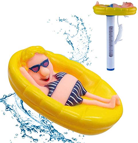 N/O Pool Thermometer Schwimmende Wasser Temperatur mit Saite Schwimmbad Bruchfest Thermometer für Outdoor & Indoor Pools, Spas, Hot Tubs Aquarien & Fischteiche (Frauen) von N/O