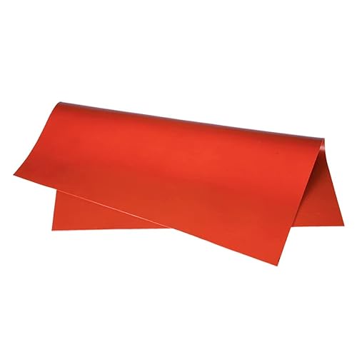 500 x 500 mm, rote Silikon-Gummiplatte, 1 mm, 2 mm, 3 mm, 4 mm, 5 mm, Gummi-Matte, hohe Temperaturbeständigkeit, Silikon-Gummimatte (Dicke: 3 mm) von N\P