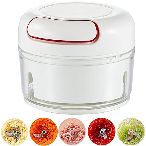 Manuelle Knoblauch Zerkleinerer Zwiebelschneider Manuell Mini Küchenmaschine Manueller Zerkleinerer Zwiebelschneider Multizerkleinerer Manuell mit Seilzug für Gemüse, Obst, Zwiebeln, Nüsse, Knoblauch Manuelle Knoblauch Zerkleinerer Zwiebelschneider Manuell Mini Küchenmaschine Manueller Zerkleinerer Zwiebelschneider Multizerkleinerer Manuell mit Seilzug für Gemüse, Obst, Zwiebeln, Nüsse, Knoblauch von N/S