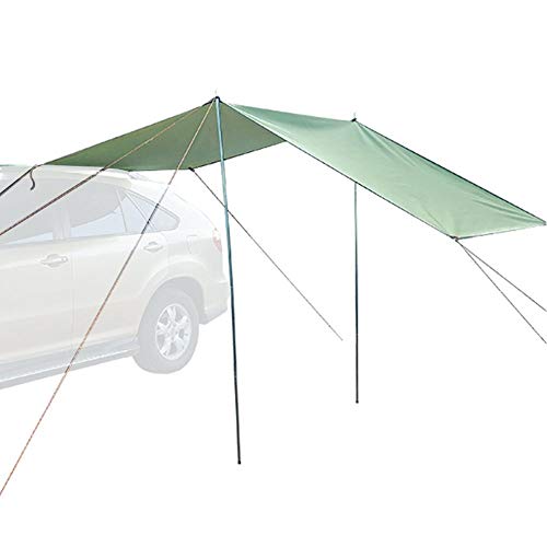 N/T Auto Sonnensegel Tarp Auto Vorzelt Markise Wasserdicht Tragbare Camping Zelt Auto Dach Regen Baldachin von N/T