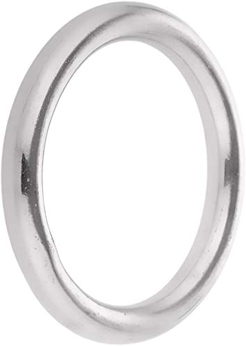 O-Ringe aus poliertem Metall, Durchmesser 40 mm, 50 mm, 60 mm, 70 mm, 80 mm, 100 mm, Edelstahl (10 x 100 mm) von N/W