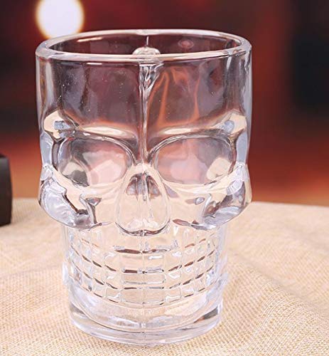 Bierglas Totenkopf Henkel Tasse Grimasse Weinglas Zug Bier Getränk Saft Henkel Glas von N/X