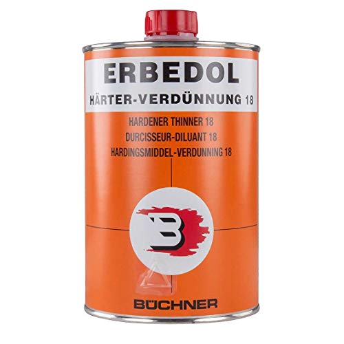 ERBEDOL | Härter-Verdünnung 18 | SL990 | 1 Liter | Lack | Durchhärtung | Kunstharzlack | PA 990 | 18 3,0 | Trocknungsbeschleuniger | Lackverdünnung | Verdünnung | Verdünner | Aufbereitung von N / A