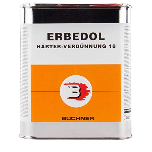 ERBEDOL | Härter-Verdünnung 18 | SL990 | 3 l | Lack | Durchhärtung | Kunstharzlack | PA 990 | 18 3,0 | Trocknungsbeschleuniger | Lackverdünnung | Verdünnung | Landmaschinenlack | deckend von N / A