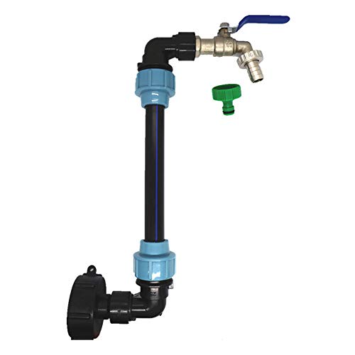 IBC-Adapter, S60X6, 25 mm, erhöhter IBC-Wassertank-Adapter, Schlauchverbinder, PE-Rohrverschraubung, Stoßteil für Haus und Garten von N / A