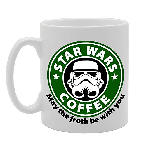 MG790 Star Wars Kaffeebecher aus Keramik mit Aufschrift "May The Foth Be with You" von N \ A