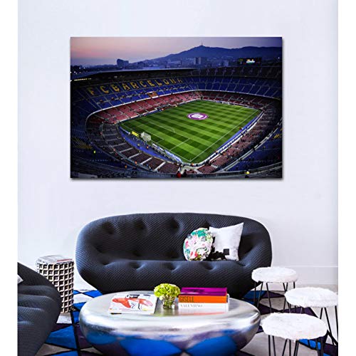 N / A Dekorative Drucke aus Leinwand NOU Camp Stadium Fußballplatz Wohnzimmer Home Wandkunst Dekor Holzrahmen Stoff Poster-60x80cm N / A Dekorative Drucke aus Leinwand NOU Camp Stadium Fußballplatz Wohnzimmer Home Wandkunst Dekor Holzrahmen Stoff Poster-60x80cm von N / A