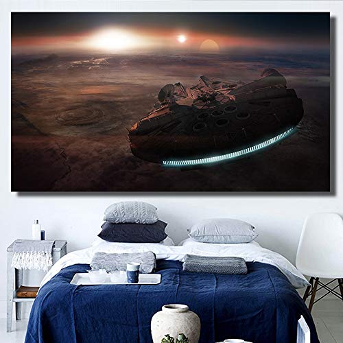 N / A Dekorative Drucke aus Leinwand Plakate und Drucke Millennium Falcon Canvas Oil für Wohnzimmer Dekorative Bilder Home Decor-60x80cm N / A Dekorative Drucke aus Leinwand Plakate und Drucke Millennium Falcon Canvas Oil für Wohnzimmer Dekorative Bilder Home Decor-60x80cm von N / A